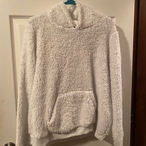 White Fleece Hoodie